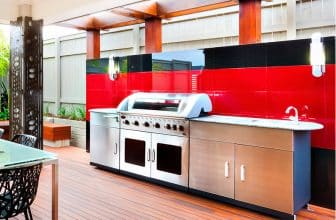 Gasgrill mit Sichtfenster