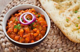 Chana Masala Gewürz findet man häufig an Kichererbsen