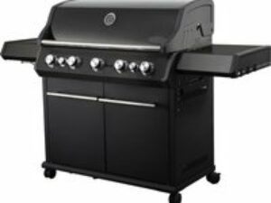 SANTOS S-518 All Black mit Seiten- und Heckbrenner, Komplettpaket