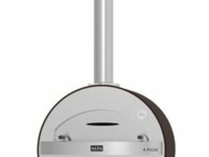Alfa Forni Pizzaofen Classico 4 Pizze ohne Stand, Holz, Kupfer