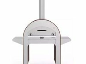 Alfa Forni Pizzaofen 4 Pizze mit Stand, Holz, Rot