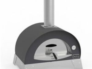 Alfa Forni Pizzaofen Moderno Ciao 2 Pizze, Holz-Backofen, Grau