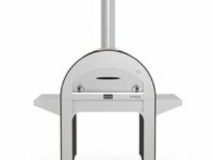 Alfa Forni Pizzaofen 4 Pizze mit Stand, Holz, Kupfer