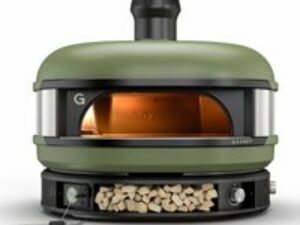 Gozney Dome Dual-Fuel Pizzaofen inkl. Abdeckhaube und Heber, olivgrün