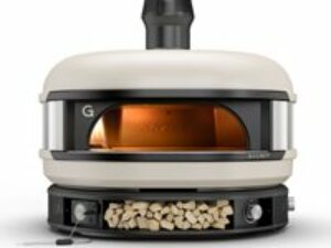 Gozney Dome Dual-Fuel Pizzaofen inkl. Abdeckhaube und Heber, cremeweiß