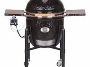 Monolith Classic BBQ Guru Pro 2.0 inkl. Gestell & Seitentische, Schwarz + DigiQ DX3