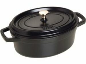 STAUB Cocotte, 27 cm,  Schwarz, Gusseisen