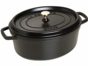 STAUB Cocotte, 31 cm, Schwarz, Gusseisen
