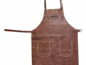 Feuermeister Lederschürze in Cognac mit Taschen, Gr. 2