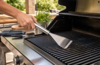 Grill Reinigungsspatel als unverzichtbares Zubehör für BBQ, Grillen, Smoken und die Outdoorküche