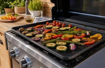 Grillplatte für Gemüse als unverzichtbares Zubehör für BBQ, Grillen, Smoken und die Outdoorküche