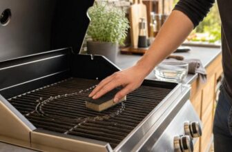 Grillrost-Reinigungsschwamm als unverzichtbares Zubehör für BBQ, Grillen, Smoken und die Outdoorküche