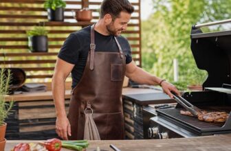 Grillschürze aus Leder als unverzichtbares Zubehör für BBQ, Grillen, Smoken und Outdoorküche