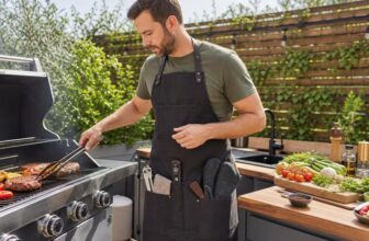 Grillschürze mit Taschen: praktisches Zubehör für BBQ, Grillen, Smoken und Outdoorküche