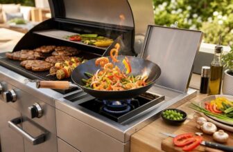 Wok für den Seitenbrenner als starkes Zubehör für BBQ, Grillen, Smoken und die Outdoorküche