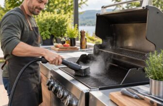 Grillbürste mit Dampf als cleveres Zubehör für BBQ, Grillen, Smoken und die Outdoorküche