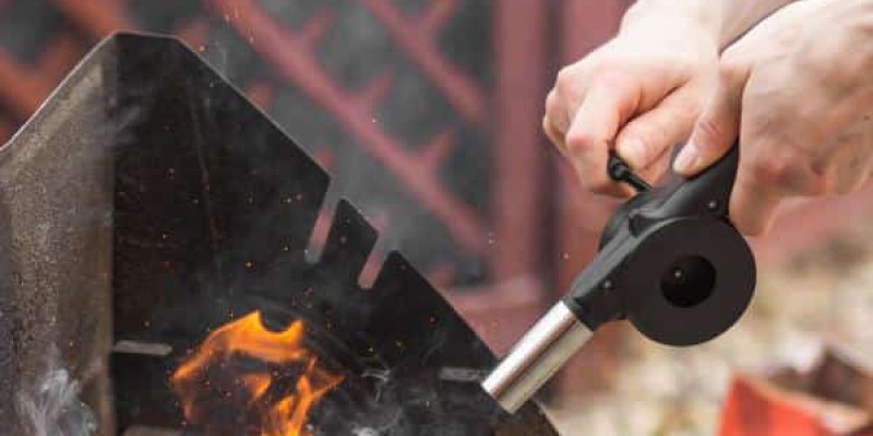 Grillgebläse für Holzkohlegrill