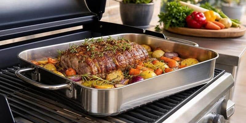 Edelstahl-Bräter für den Grill: Unverzichtbares Zubehör für BBQ, Smoker und Outdoorküche