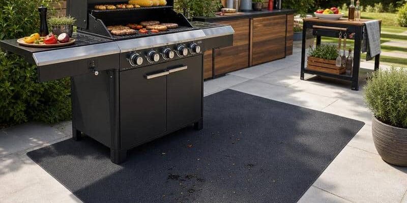Grill Unterlegmatte als sinnvolles Zubehör für BBQ, Grill, Smoker und Outdoorküche