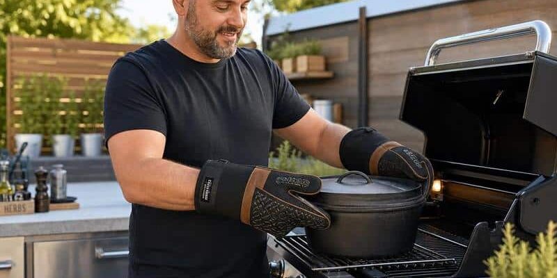 Grillhandschuhe in Größe XXL als unverzichtbares Zubehör für BBQ, Grillen, Smoken und die Outdoorküche
