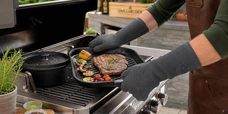 Grillhandschuhe aus Silikon als unverzichtbares Zubehör für BBQ, Grillen, Smoken und die Outdoorküche