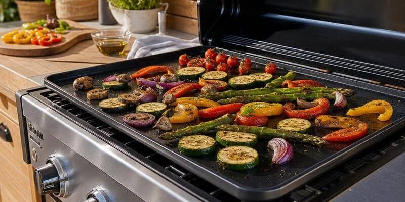 Grillplatte für Gemüse als unverzichtbares Zubehör für BBQ, Grillen, Smoken und die Outdoorküche