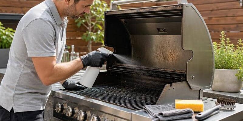 Grillreiniger Spray als unverzichtbares Zubehör für BBQ, Grillen, Smoken und die Outdoorküche