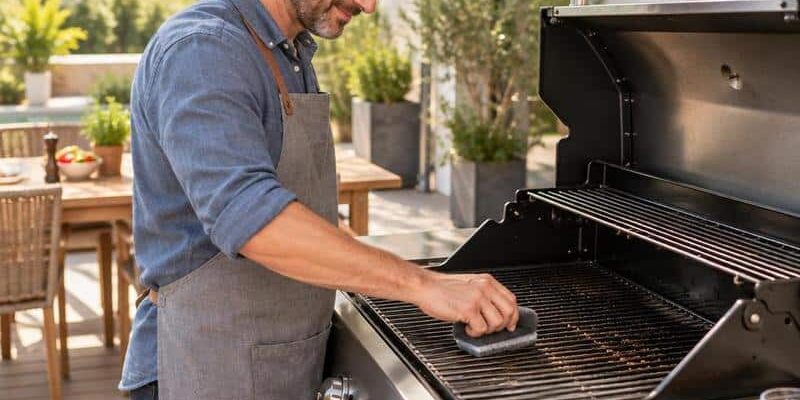 Grillrost-Reinigungspad als unverzichtbares Zubehör für BBQ, Grillen, Smoken und die Outdoorküche