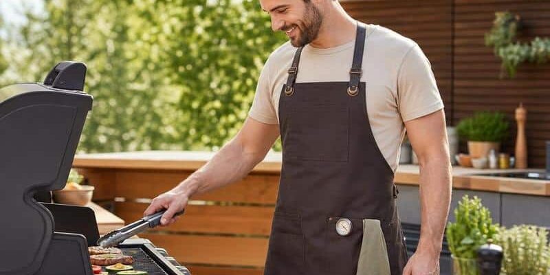Grillschürze für Herren: Praktisches Zubehör für BBQ, Grillen, Smoken und die Outdoorküche
