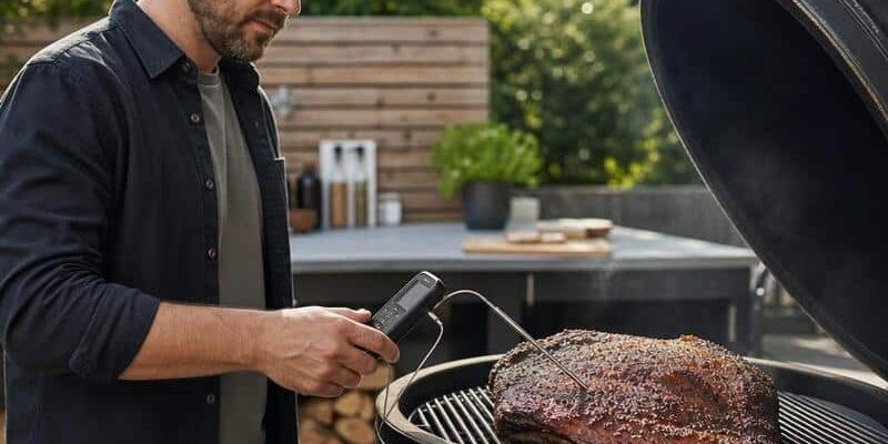 Grillthermometer mit langem Fühler: Unverzichtbar für BBQ, Grillen, Smoken und Outdoorküche