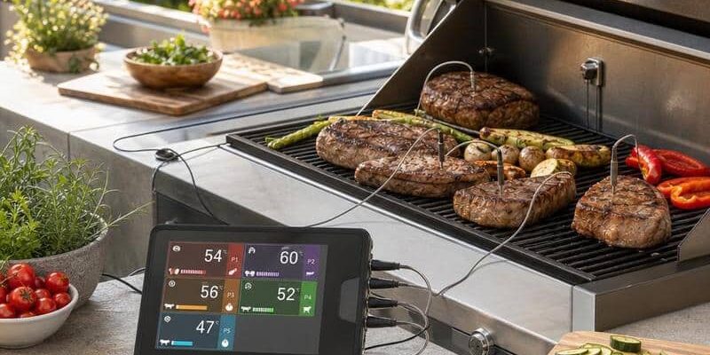 Grillthermometer mit mehreren Fühlern als unverzichtbares Zubehör für BBQ, Grillen, Smoken und die Outdoorküche