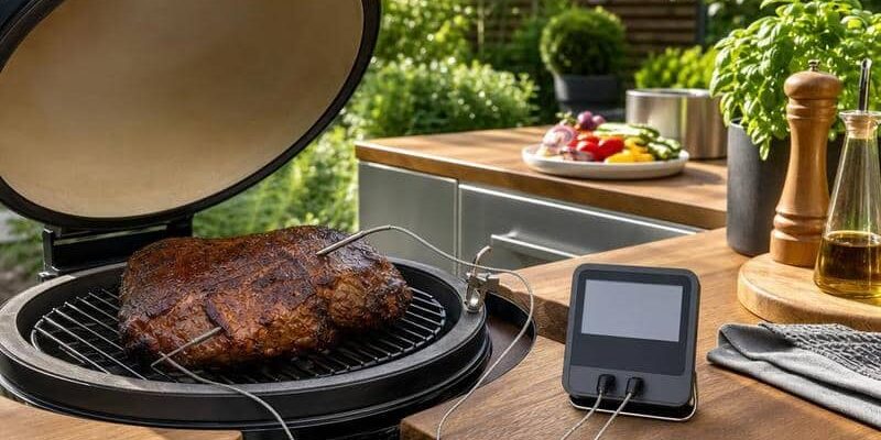 Grillthermometer mit zwei Fühlern als unverzichtbares Zubehör für BBQ, Grillen, Smoken und die Outdoorküche