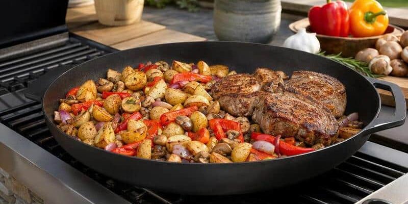 Gusspfanne 40 cm: Unverzichtbares Zubehör für BBQ, Grillen, Smoken und die Outdoorküche